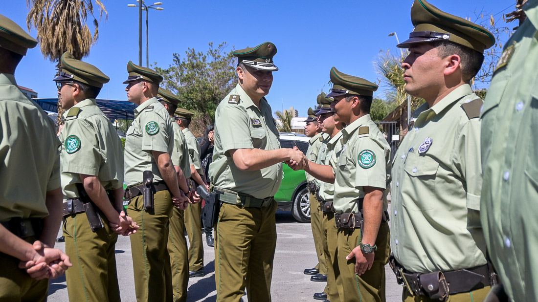 Reciben a los nuevos Carabineros que llegan a reforzar la dotación